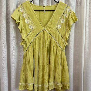 Free People Flowy Cap Sleeve Top